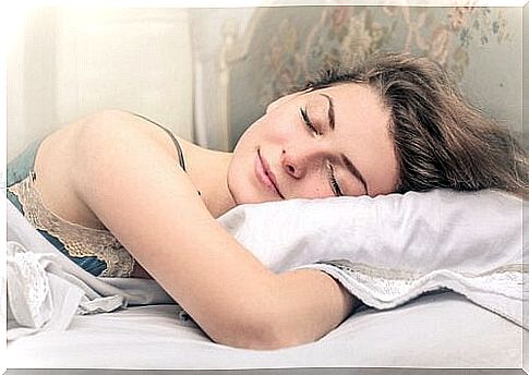 Woman sleeps enough