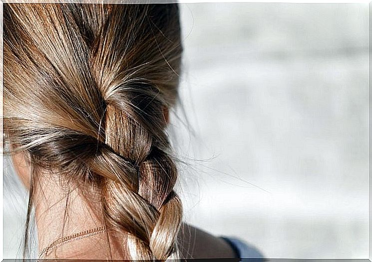 Braid on the back of the head