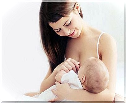 Mother is breastfeeding