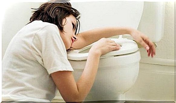 Vomiting during pregnancy: sitting next to the toilet