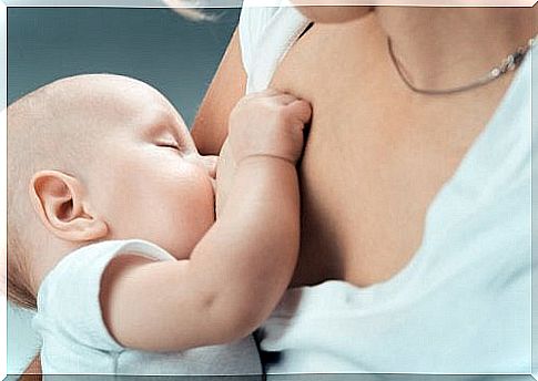 Mother is breastfeeding 