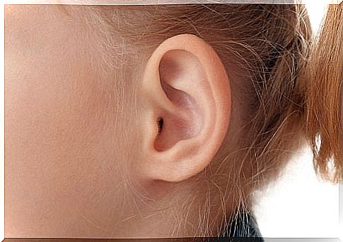 a child's ear